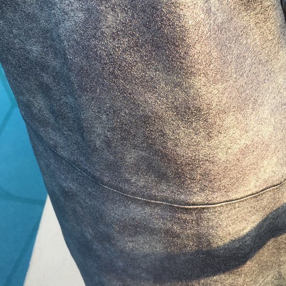 SOLD BCBG Leather Cocktail Dress - Picture 6 of 7